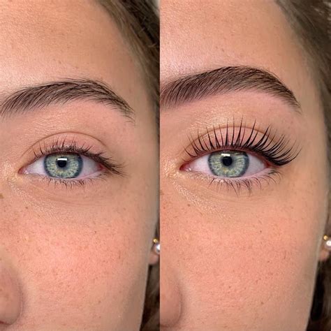 eyelash lift on short lashes.